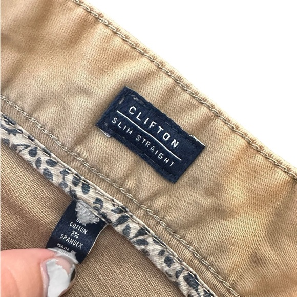 7 Diamonds Clifton Slim Straight Kahki Tan Men’s Dress Pants Size 32/32 - Picture 2 of 7